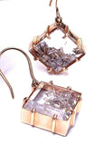 Beautiful Diamonds Earrings Drop 4CT Baguette Certified 18K Gold