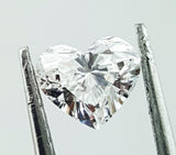 Natural Loose Diamond 0.75 CT E Color SI1 Clarity GIA Certified Heart Cut