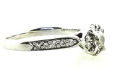 0.40 CT G Color SI1 Diamond Engagement Ring 14K White Gold Natural Round Cut