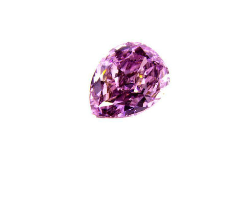 GIA Certified Natural Pear Cut Fancy Intense Purple Color Loose Diamond 0.32 Ct