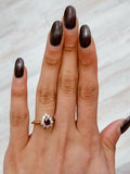 Red Ruby Diamond Engagement Ring Pear Cut 1.25 CT Certified 18k Yellow Gold