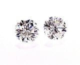 0.67CT Diamond Studs Earrings 14K White Gold GIA Certified Natural Round Cut