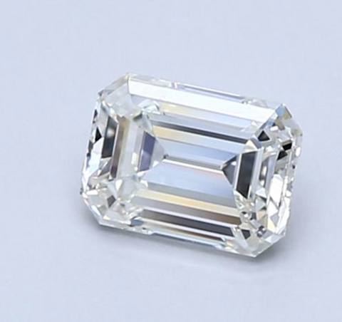 1 CT Diamond Nice Natural Loose Emerald Cut U to V Color SI2  GIA Certified