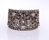 Diamond Natural Round Cut Wedding Band 1 CT F  Color SI1 Clarity 14k White Gold