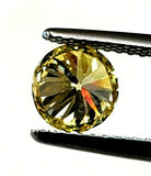 1CT Loose Diamond Fancy Yellow Natural Color Round Cut Brilliant GIA Certified
