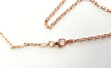 Star of David Hebrew Israeli Necklace Real Diamonds 18" Inch 14k Rose Gold