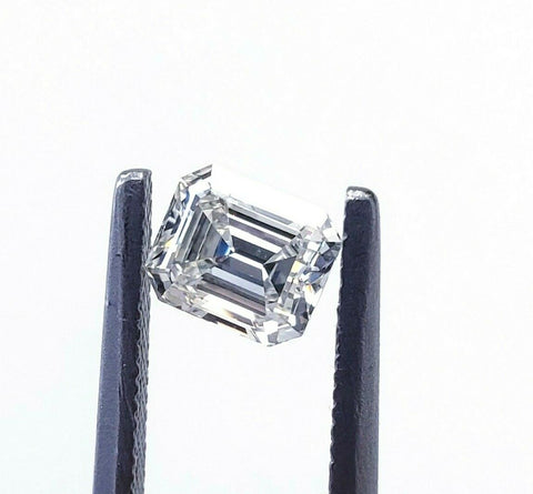 0.78 CT Natural Loose Diamond Emerald Cut L Color VS1 Clarity GIA Certified