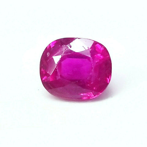 Rare Red Ruby Loose Oval Cut 0.95 CT Beautiful Natural Transparent AGL Certified