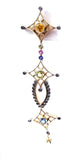 Diamond Drop Earrings 2.70 CTW Ladies 14k Yellow Gold Multi Color Gemstone
