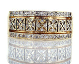 Diamond Band 14k Gold Ring Natural Round Brilliant 0.60 CTW G Color SI2 Clarity
