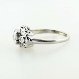 Antique Diamond Ring 14k White Gold Natural Round Cut Women's 0.75 CTW Size 6