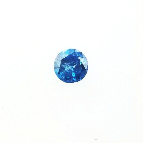 Diamond Rare FANCY VIVID BLUE Color Natural Round Brilliant Loose 0.37 Carat
