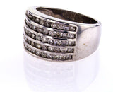 Diamond Ring Natural Round Cut 1.00 CT 14k White Gold G Color SI2 Clarity