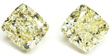 8 CT Drop Earrings Natural Yellow Color Diamonds Pair Cushion Cut GIA Certified