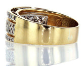 Diamond Band 14k Gold Ring Natural Round Brilliant 0.60 CTW G Color SI2 Clarity