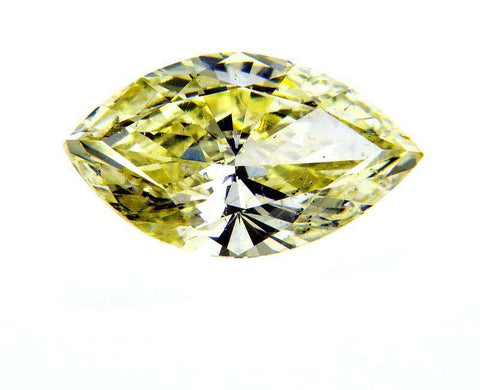 1.50CT Fancy Yellow Natural Loose Diamond Rare Color SI2 Clarity Marquise Cut