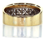 Diamond Band 14k Gold Ring Natural Round Brilliant 0.60 CTW G Color SI2 Clarity