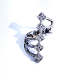 1.5CT Cocktail Illusion Wedding Diamond Ring 18K White Gold Natural Brilliant size 6'