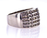 1.00 CT 14k White Gold G-H Color SI2 Clarity Natural Diamond Ring Round Cut