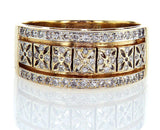 14k Gold Ring Natural Round Brilliant Diamond Band 0.60 CTW G-H Color SI2