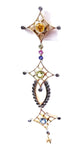 Diamond Drop Earrings 2.70 CTW Ladies 14k Yellow Gold Multi Color Gemstone