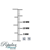 0.37CT H/ I1 NATURAL DIAMONDS STUD EARRINGS14K GOLD  ROUND CUT 3.5MM Push Back