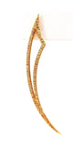 2.00 CT H/ SI2 Diamond  Long Drop Earrings Ladies 18k Yellow Gold Stylish