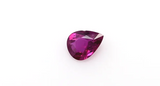 Natural Ruby Loose Stone Pear Cut 0.75 CT Transparent Red Color Certified