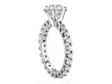 6.34 CT H Color I1 Eternal Band Natural Diamond Engagement Ring Round Cut