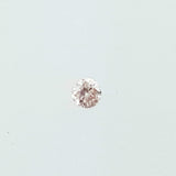 RARE Natural Round Cut Fancy Color Brownish Pink Loose Diamond 0.01 Carat 1.4 MM