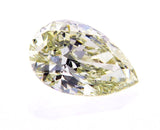 1.37 CT Rare Fancy Light Green Yellow Color GIA Certified Pear Cut Loose Diamond