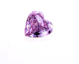 GIA Natural Heart Cut Fancy Intense Purple Pink Color Loose Diamond 0.29CT