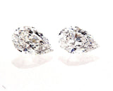 GIA Certified Natural Pear Cut Diamonds Matched Pair 1.53 CTW for Diamond Studs