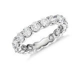 1.48 CTW Eternity Band Ring Certified 14k White Gold Natural Round Diamonds