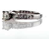 1.24 CT I/ SI2 Natural Diamond Engagement Ring 14k Gold IGI Certified Round Cut