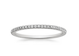 Diamond Eternity Band 1.00 CTW F-G Certified 18k White Gold Natural Round Cut