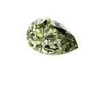 GIA Certified Rare Fancy Chameleon Green Color Pear Cut Loose Diamond 0.42 CT I1