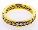 1 CT G /SI1 Diamond Band Ring 14K Yellow Gold Natural Round Cut Brilliant