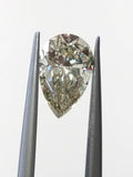 1.18 CT Natural Loose Diamond GIA Certified Fancy Green-Yellow Color Pear Cut