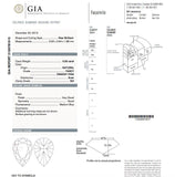 GIA Certified Natural Pear Cut Rare Fancy Orangy PINK Color Diamond 0.26 CT SI2