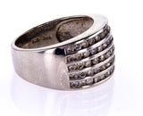 1.00 CT 14k White Gold G-H Color SI2 Clarity Natural Diamond Ring Round Cut