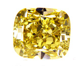 3 CT Fancy Intense Yellow Color Natural Loose Diamond GIA Certified Cushion Cut