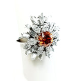 GIA Certified 100% Natural Rare Fancy ORANGE Round Cut Diamond Ring 3.66 CT