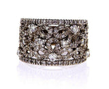 Diamond Natural Round Cut Wedding Band 1 CT F  Color SI1 Clarity 14k White Gold