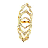 Lady's Vintage Estate Diamond Ring 18k Yellow Gold Cocktail Ring 2.50 CTW G-H SI