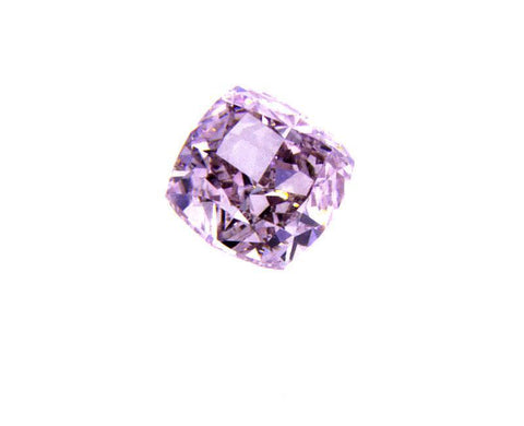 GIA Certified Natural Cushion Rare Fancy Purplish Pink Color Diamond 0.32 CT VS1