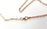 14k Rose Gold Star of David Hebrew Necklace 0.32 CT Real Diamonds 18" Inch