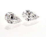 GIA Certified Natural Pear Cut Diamonds Matched Pair 1.53 CTW for Diamond Studs