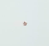 RARE Natural Round Cut Fancy Color Brownish Pink Loose Diamond 0.01 Carat 1.4 MM