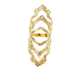 Lady's Vintage Estate Diamond Ring 18k Yellow Gold Cocktail Ring 2.50 CTW G-H SI